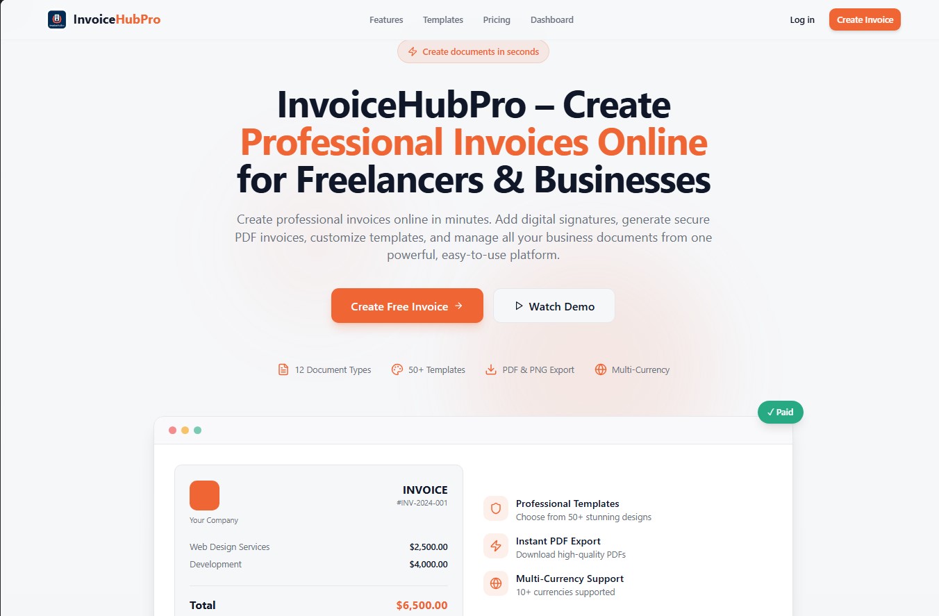 Invoice hub pro